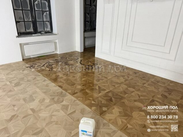 Услуги по нанесению лака на паркет